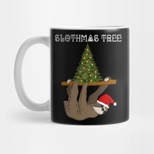 Santa Sloth Slothmas Tree Christmas Gift Mug